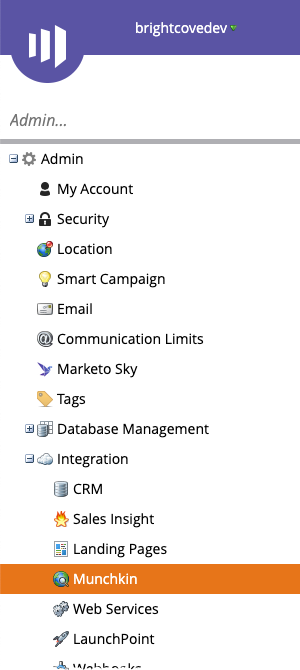 marketo帳戶設置